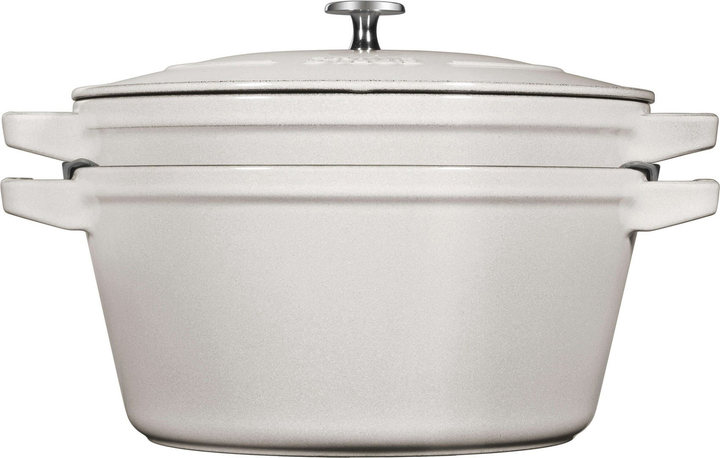 Zestaw naczyń Staub z pokrywką truflowy 24 cm 2 szt (40508-385-0) - obraz 2