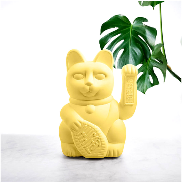 Figurka dekoracyjna Donkey Kot szczęścia Żółty 30 cm (4260407137136) - obraz 3