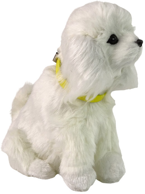 М'яка іграшка LEAN Toys Пес Пудель Білий 19 см (5905214977351) - зображення 3