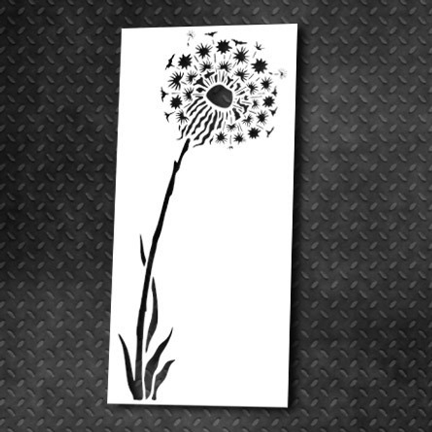 Трафарет DFA для декору Природа Кульбаба для штукатурки та фарби 0,3 ...