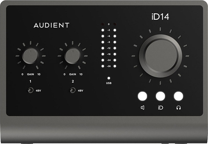 Аудіоінтерфейс Audient ID14 MKII Black (41000034) - зображення 1