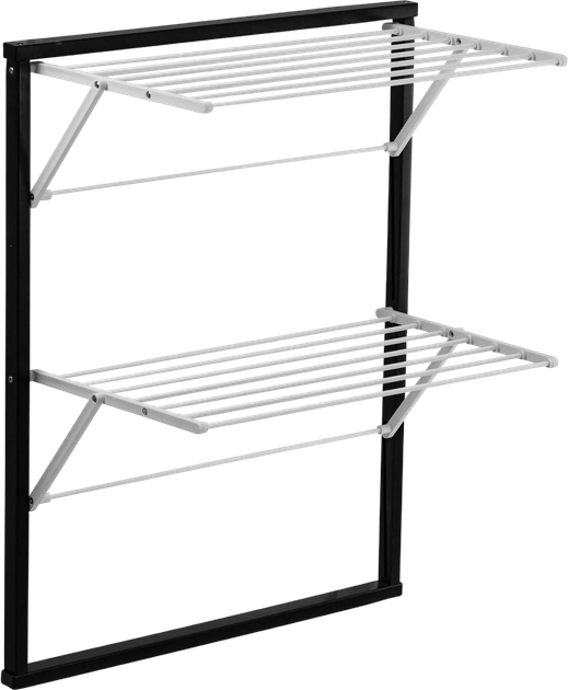Suszarka na pranie Arredamenti Klaus na kaloryfer czarna 89 x 68 cm (8023856608093) - obraz 5