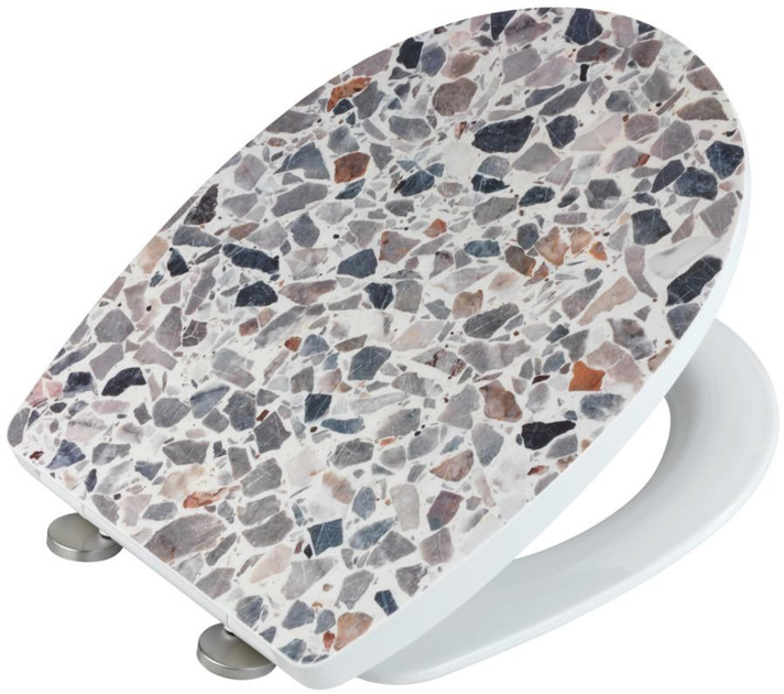 Deska sedesowa Wenko Terrazzo Thermoplast Wielokolorowa (4008838303771) - obraz 1