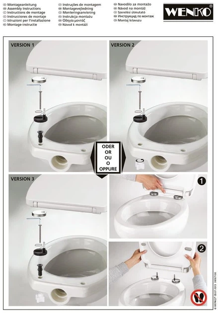 Сидіння для унітазу Wenko Terrazzo Термопласт Різнокольорове (4008838303771) - зображення 5