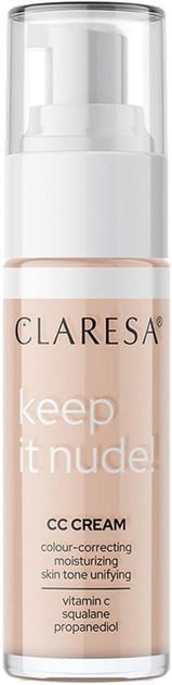 Krem CC Claresa nawilżający Keep it Nude! 102 Warm Medium 33 g (5903819812718) - obraz 1