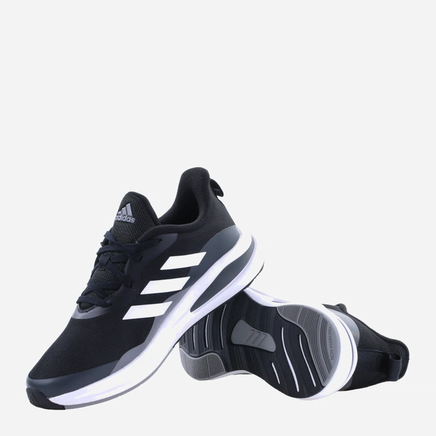 Підліткові кросівки для хлопчика adidas FortaRun K GZ4415 39.5 Чорні з білим (4065427501048) - зображення 4