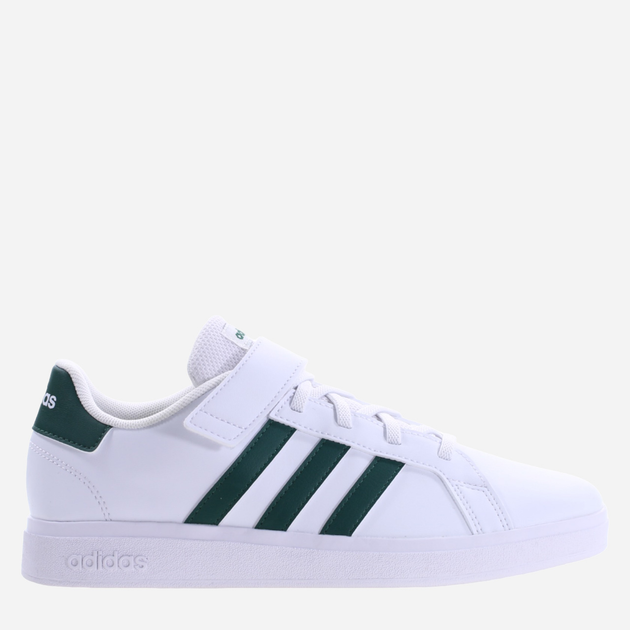 Підліткові кеди для хлопчика adidas Grand Court 2.0 EL IG4842 36.5 Білий/Зелений (4066755818365) - зображення 1