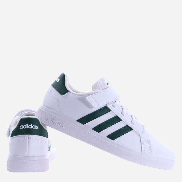 Tenisówki chłopięce adidas Grand Court 2.0 EL IG4842 37.5 Biały/Zielony (4066755818358) - obraz 2