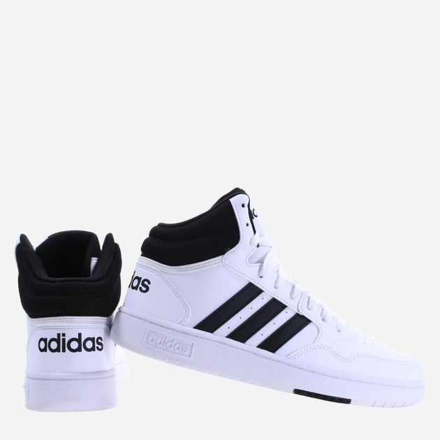 Підліткові кеди для хлопчика adidas hoops 3.0 Mid K IG3715 36 Білі (4066759013162) - зображення 2