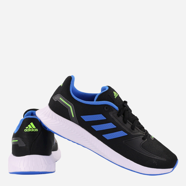 Buty sportowe chłopięce adidas Runfalcon 2.0 K GX3533 38.5 Czarne z niebieskim (4065419315004) - obraz 3