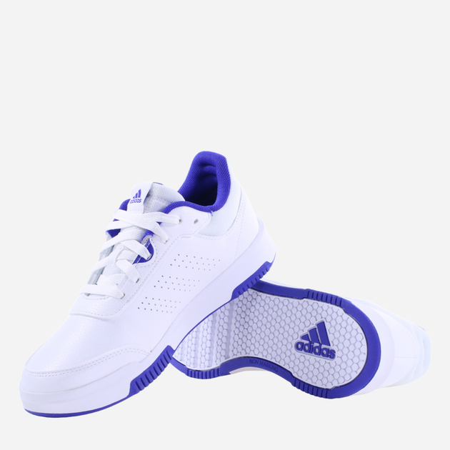 Підліткові кеди для хлопчика adidas Tensaur Sport 2.0 K H06314 37.5 Білі з блакитним (4066746163191) - зображення 4