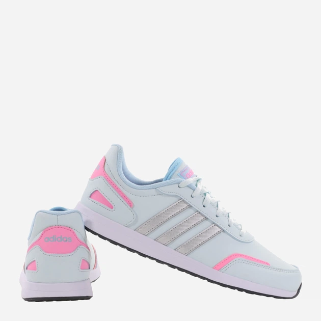 Buty sportowe młodzieżowe dla dziewczynki adidas VS Switch 3 K GW6622 36.5 Niebieski/Srebrny/Różowy (4065427254142) - obraz 3