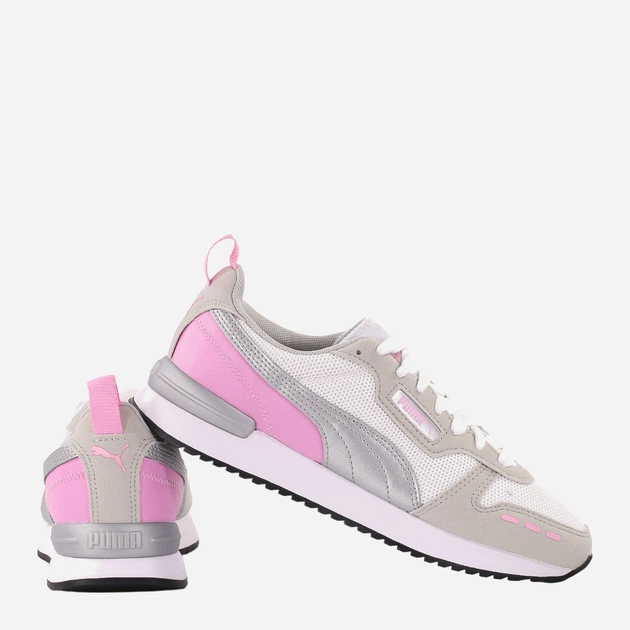 Buty sportowe młodzieżowe dla dziewczynki Puma R78 373616-26 38.5 Białe z wielokolorowym (4064535915334) - obraz 3