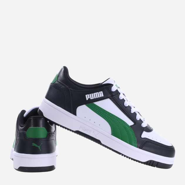 Sneakersy chłopięce Puma Rebound JOY Lo Jr 381984-13 37 Biały/Zielony (4065452844554) - obraz 3