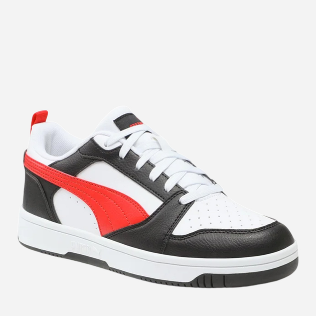 Sneakersy chłopięce Puma Rebound v6 Lo Jr 393833-04 36 Biały/Czerwony (4099683233405) - obraz 4