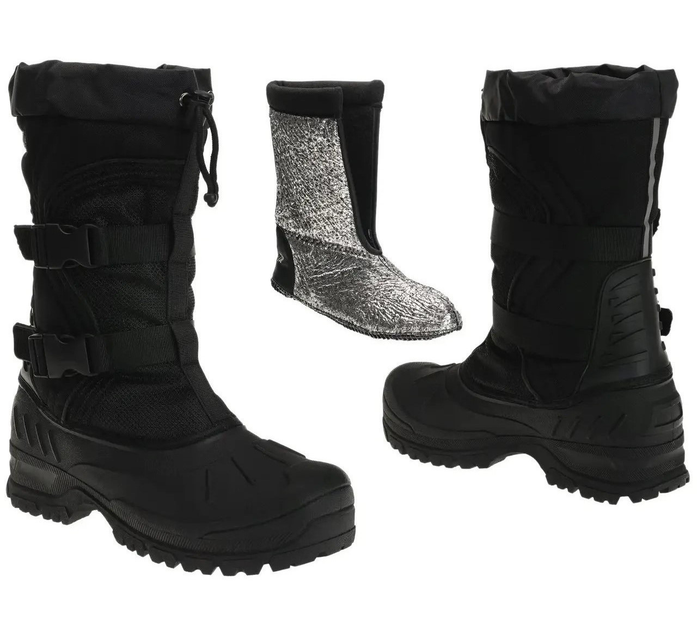 Ботинки тактические зимние Mil-Tec Snow Boots Arctic Черные 12876000 размер 45 - изображение 1