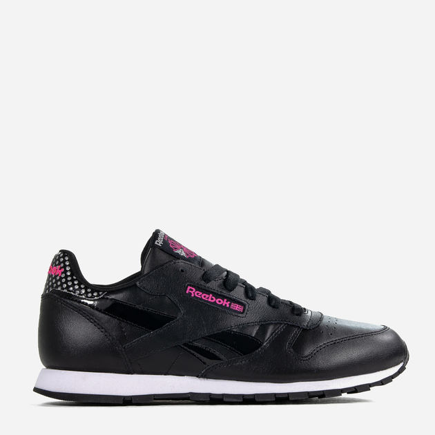 Buty sportowe młodzieżowe dla dziewczynki Reebok CL Leather GirL SQU CM9136 37 Czarne (4058028020209) - obraz 1