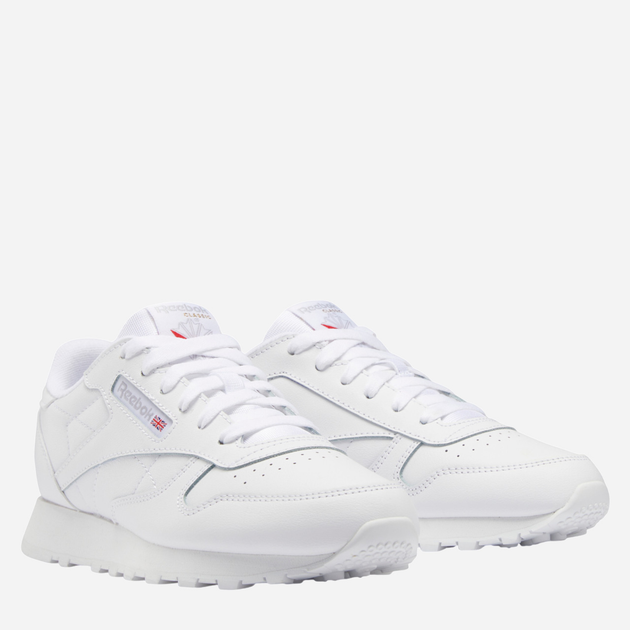 Підліткові кросівки для дівчинки Reebok Classic Leather 100010471 36.5 Білі (4065422059933) - зображення 2