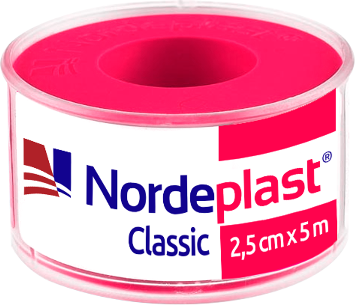 Пластир медичний тканий Nordeplast НордеПласт 2.5 см x 5 м (4751028530685) - изображение 1