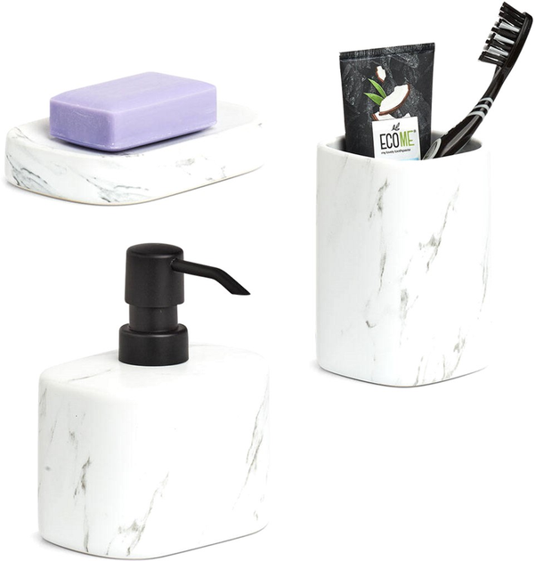 Mydelniczka Zeller Marble ceramiczna Biała (4003368188942) - obraz 3