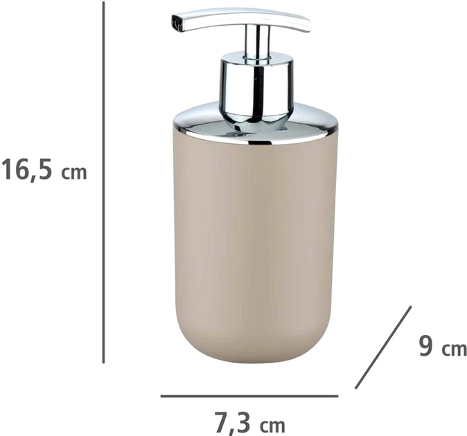 Дозатор для мила Wenko Brasil Бежевий 320 мл (4008838212196) - зображення 2