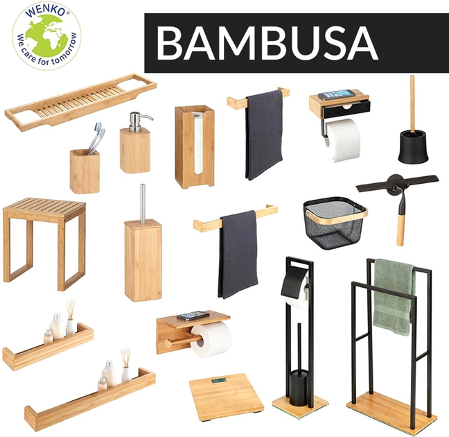 Дозатор для рідкого мила Wenko Bamboo 220 мл (4008838338803) - зображення 8