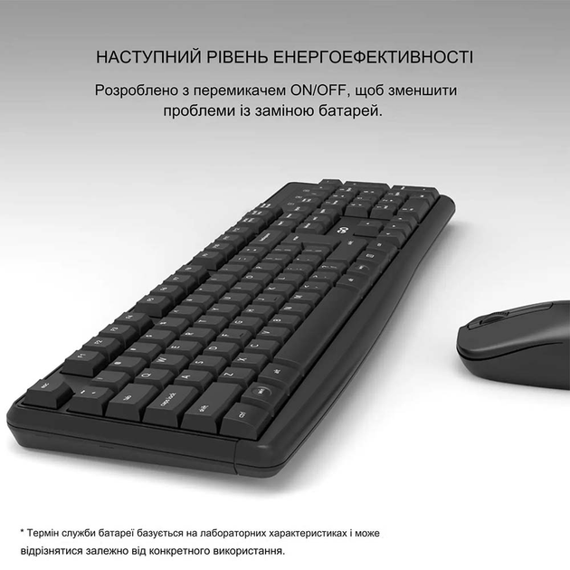 Клавиатура и мышь Fantech WK894 в черном цвете - беспроводные устройства. - изображение 6