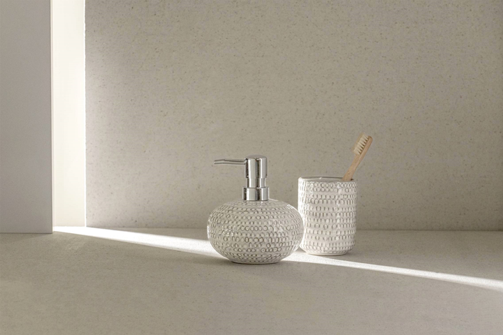Dozownik do mydła Wenko Pergole Cream ceramiczny (4008838394304) - obraz 4