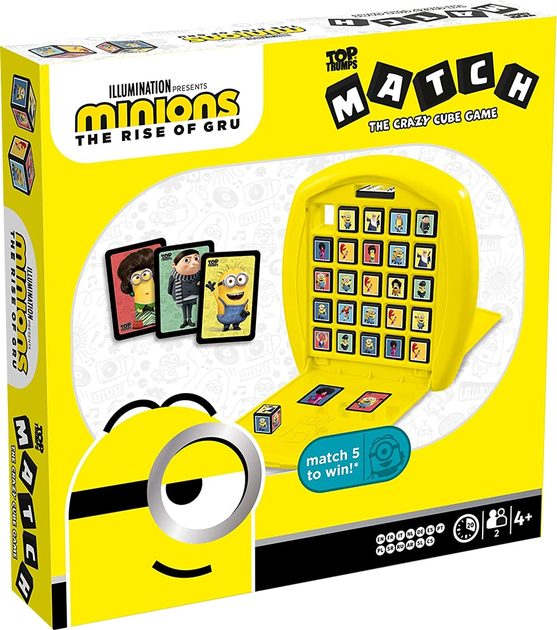 Настільна гра Winning Moves Top Trumps Match Minions The rise of Gru (5036905047548) - зображення 1