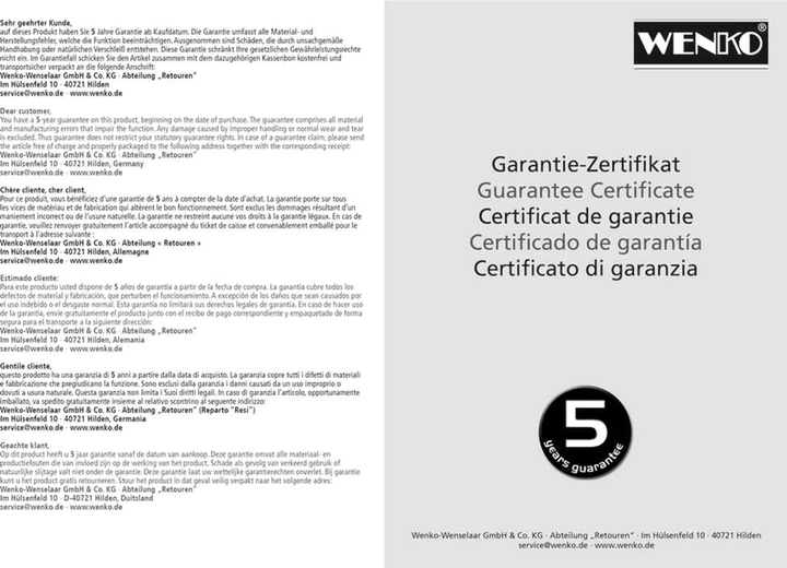 Zestaw Wenko pojemnik na szczotkę Quadro + szczotka WC Vacuum-Loc stal nierdzewna srebrny (4008838149393) - obraz 7