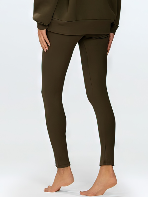 Legginsy damskie w prążki DKaren Bayo 2XL Khaki (5903251476967) - obraz 2