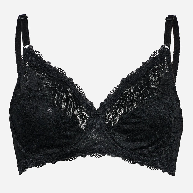 Biustonosz damski z fiszbinami z koronką Triumph 10166802 85F Czarny (7613137412450) - obraz 3