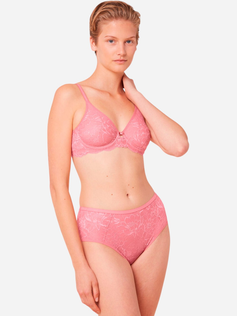 Biustonosz damski z fiszbinami z koronką Triumph 10214458 85E Różowy (7613108166740) - obraz 5