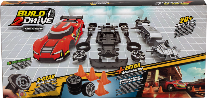 Ігровий набір Silverlit Exost Build 2 Drive Radical Racer на радіокеруванні 2.4 ГГц Червоний (4891813207016) - зображення 7