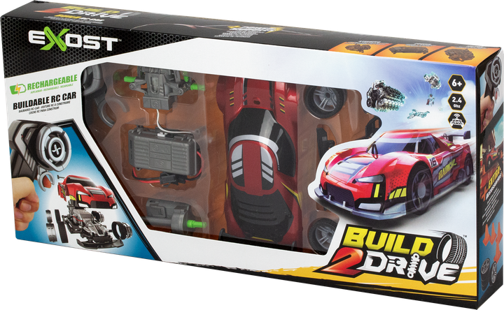 Ігровий набір Silverlit Exost Build 2 Drive Radical Racer на радіокеруванні 2.4 ГГц Червоний (4891813207016) - зображення 8