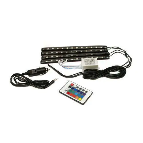 Автомобільна RGB led-підсвітка для авто, вологозахисна з USB і керуванням зі смаконфона - зображення 2