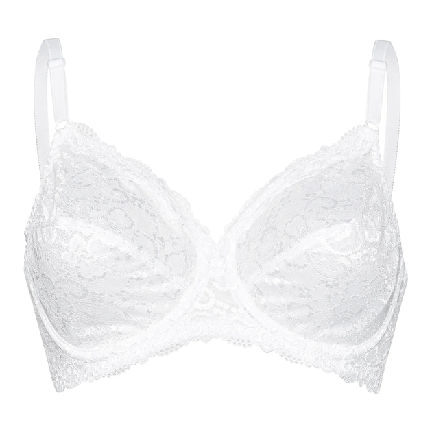 Biustonosz damski z fiszbinami z koronką Triumph 10166802 90G Biały (7613137412405) - obraz 4