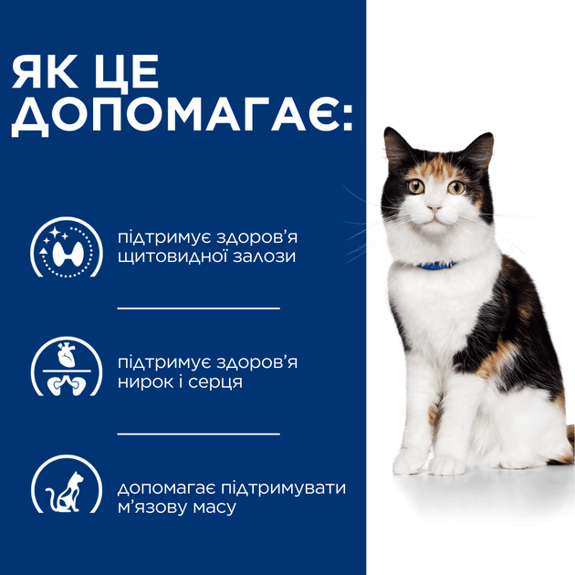Hill’s Prescription Diet y/d Thyroid Care Сухий корм для підтримки здоров’я щитоподібної залози, 3 кг - зображення 4