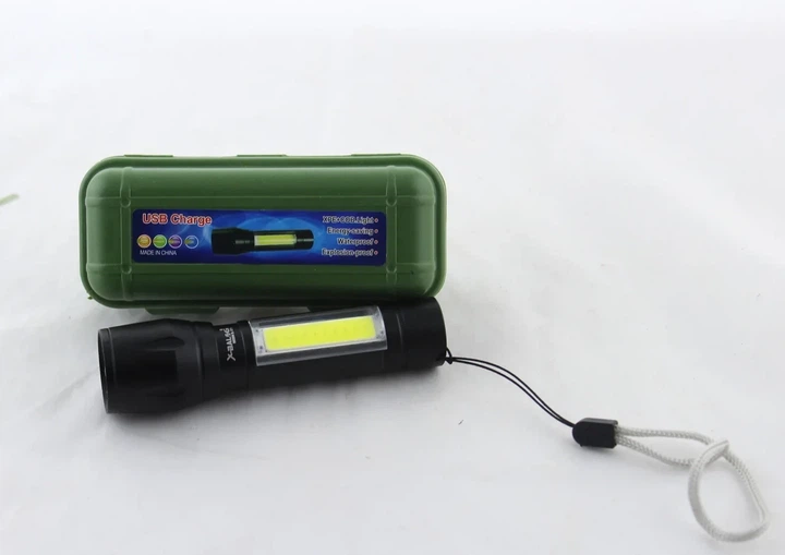 Потужний ліхтар кишеньковий акумуляторний портативний Police BL-511 на акумуляторі з COB ZOOM USB в кейсі - Фото 5 Потужний ліхтар кишеньковий акумуляторний портативний Police BL-511 на акумуляторі з COB ZOOM USB в кейсі - зображення 5