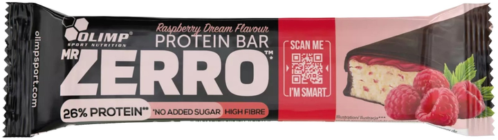 Протеїнові батончики Olimp Mr Zerro Protein Bar Малина 50 г х 25 шт (5901330093968) - зображення 2