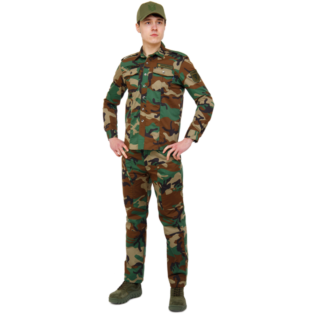 Костюм тактичний (сорочка і штани) Military Rangers Top (поліестер, бавовна, р-р 2XL, Камуфляж Woodland) - изображение 1