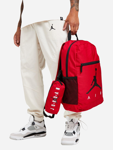 Plecak dziecięcy dla chłopca Nike Jordan Air School Backpack 9B0503-R78 19 l Czerwony (742728576084) - obraz 2