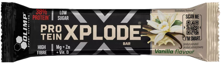 Протеїнові батончики Olimp Protein Xplode Bar Ваніль 40 г х 25 шт (5901330094446) - зображення 2