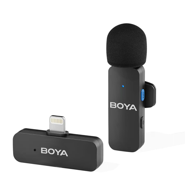 Профессиональный беспроводной петличный микрофон Boya BY-V1 для ...