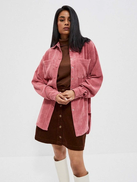 Koszula damska Moodo Z-KO-3920 XS Różowa (5904152347349) - obraz 5