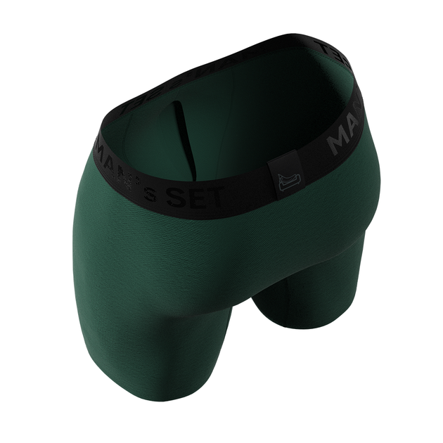 Труси боксери чоловічі бавовняні, Anatomic Long 2.0, Black Series, темно-зелений XL BST140-13 - зображення 5