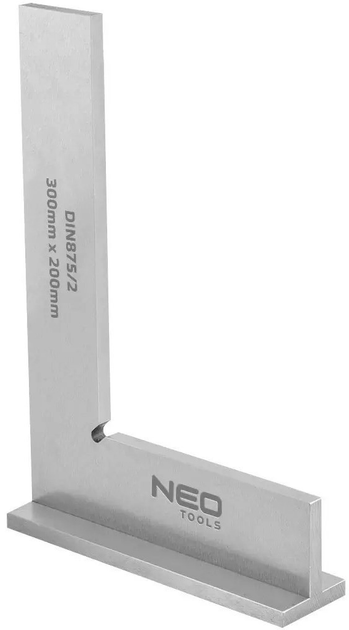 Kątownik z podstawą NEO Tools 300 x 200 mm 72-035 (5907558447309) - obraz 1