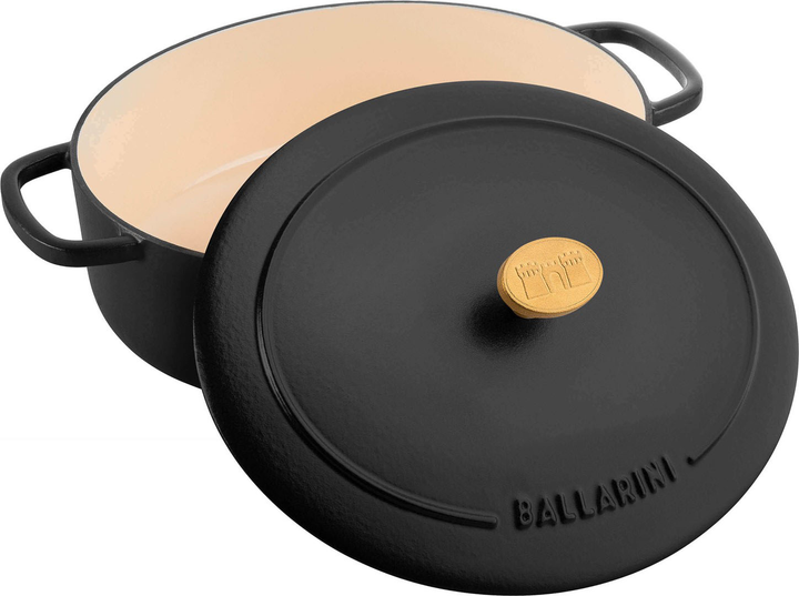Garnek Ballarini Bellamonte żeliwny owalny Czarny 6.5 l (4062297005287) - obraz 3