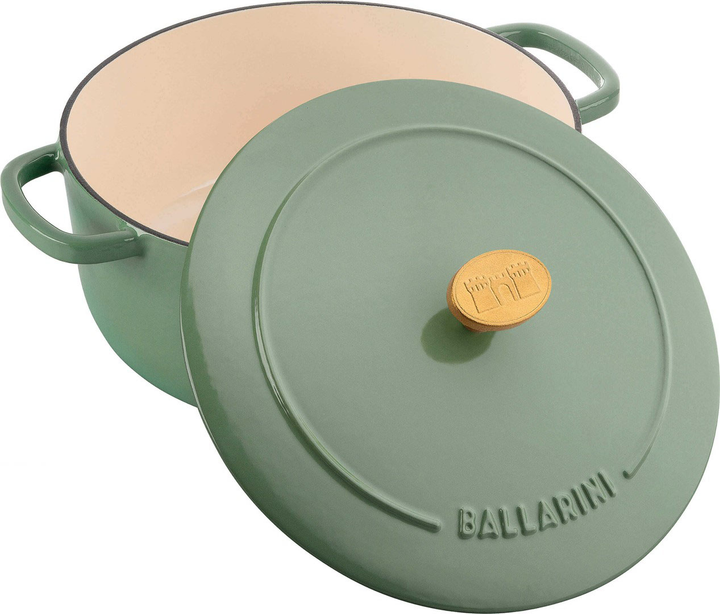 Каструля Ballarini Bellamonte чавунна кругла Зелена 7 л (4062297005577) - зображення 4