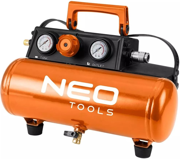 Компресор повітряний NEO Tools акумуляторний Energy+ 18 В 8 бар 3.8 л 04-620 (5907558495980) - зображення 1